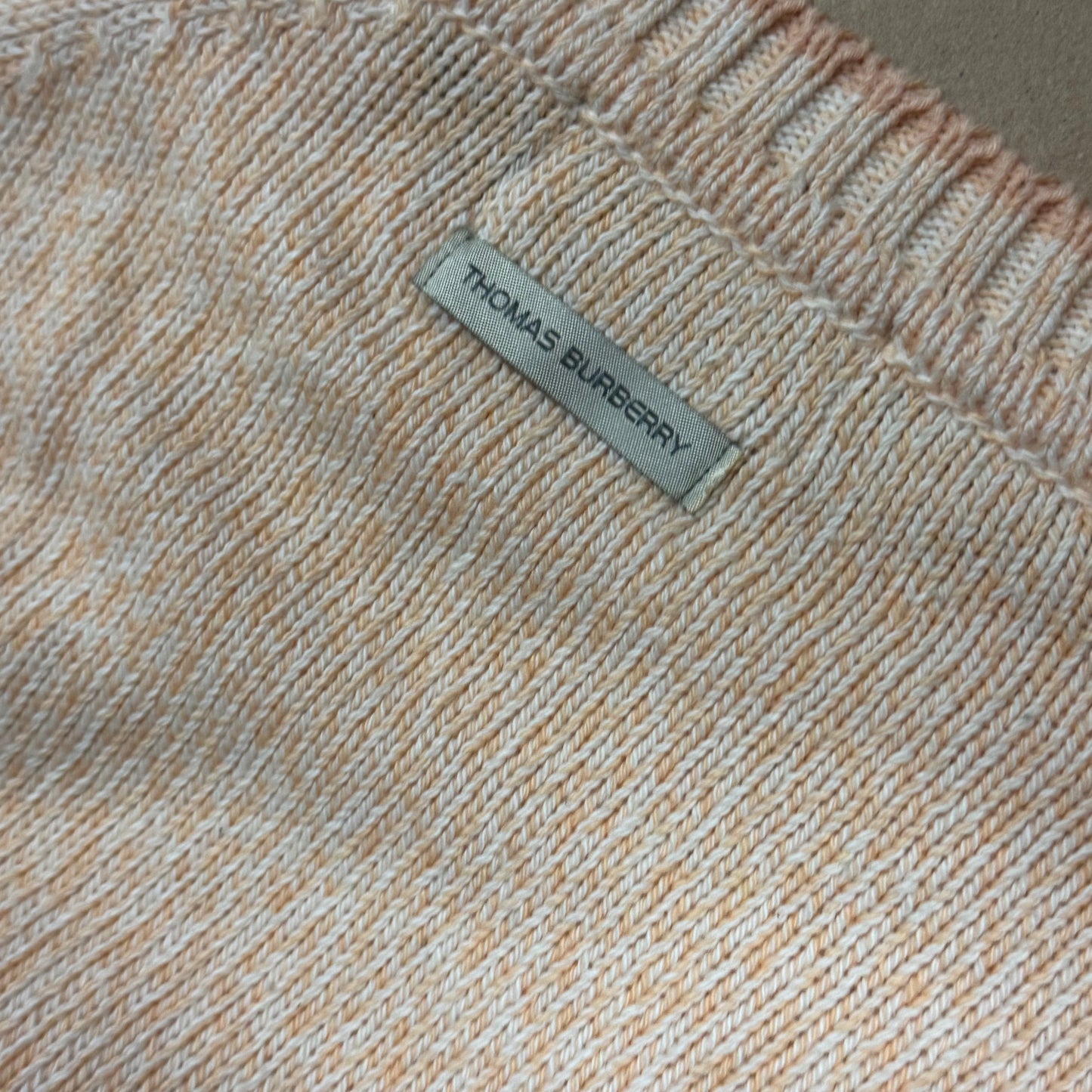 Vintage Thomas Burberry orange knitted sweatshirt