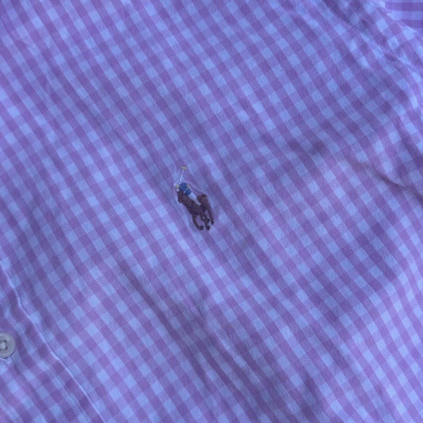 Polo Ralph Lauren checkered pink chemise/shirt