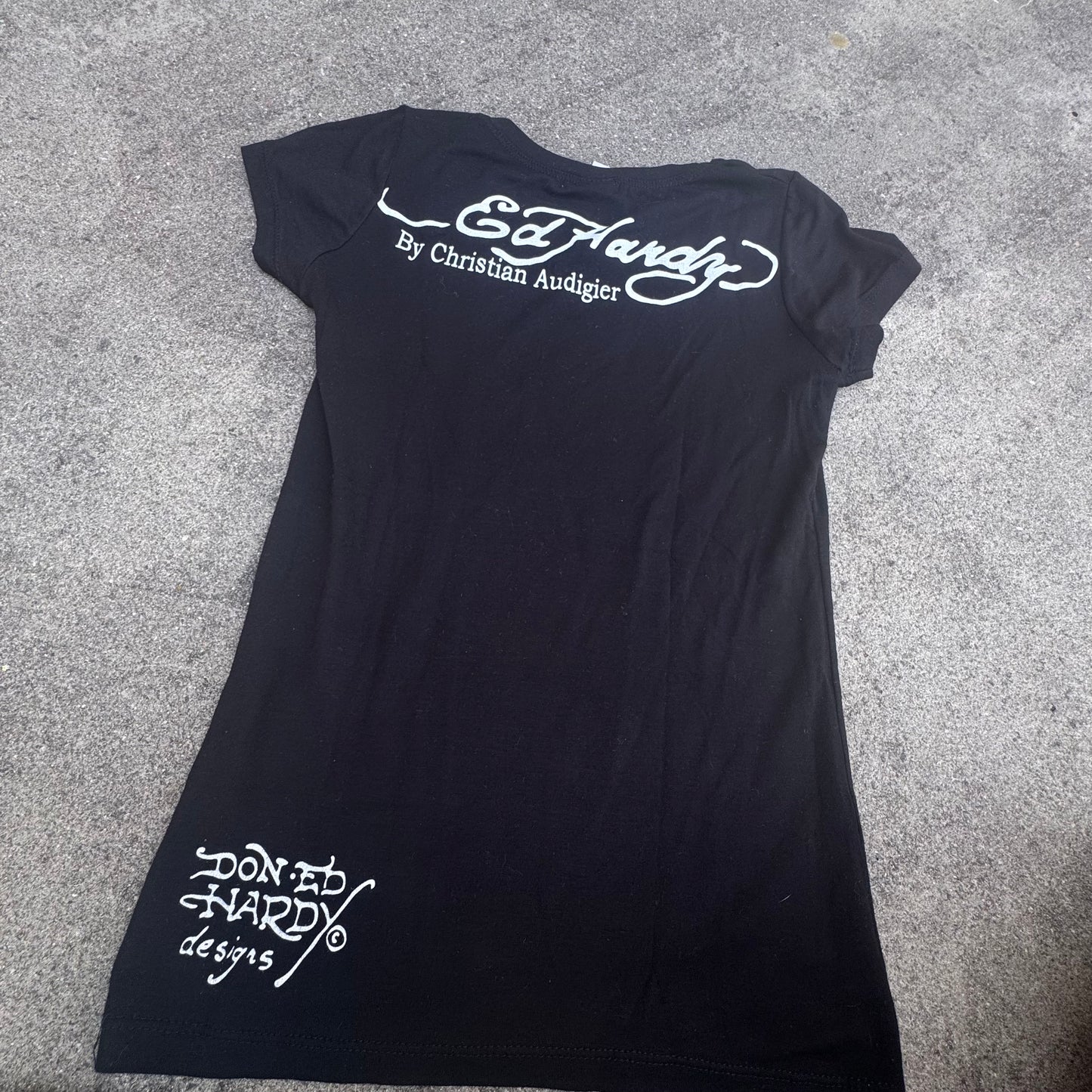 Ed Hardy skull & rose vintage top