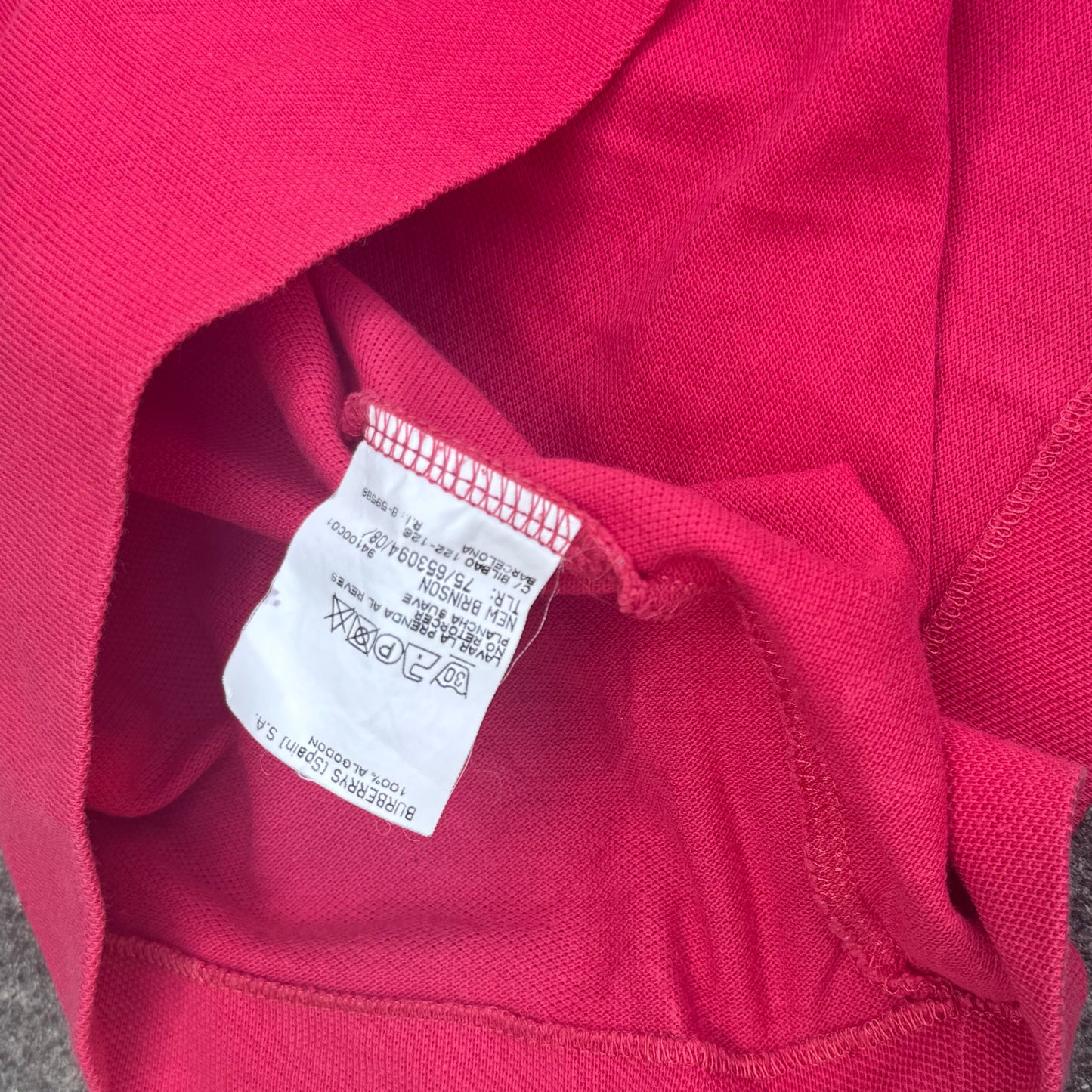 Burberry’s of London vintage red poloshirt