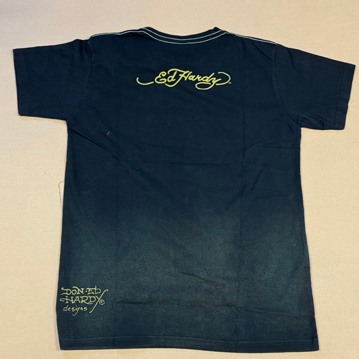 Ed Hardy vintage skull on fire t-shirt
