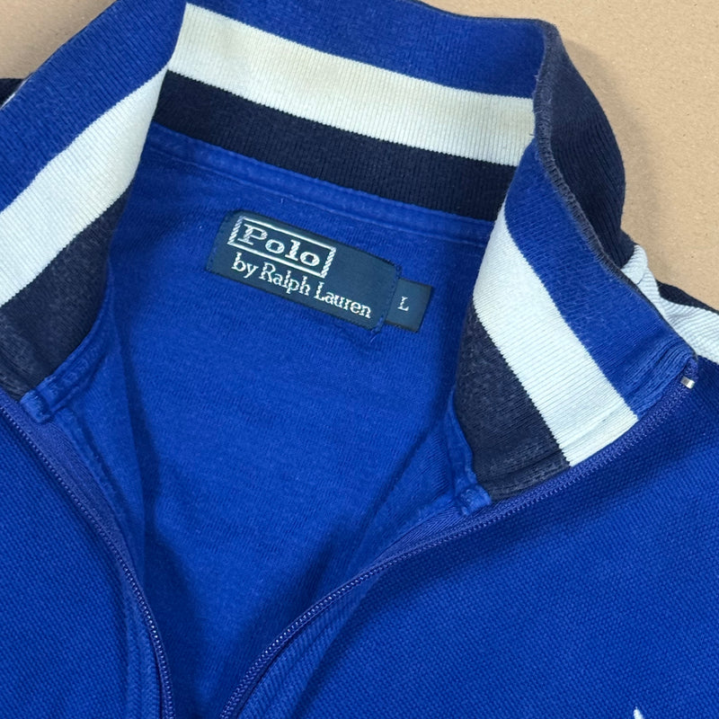 Detailansicht: Sourced limited accessories and clothes Ralph Lauren zip-up jacket – Logo, Nähte oder Material
