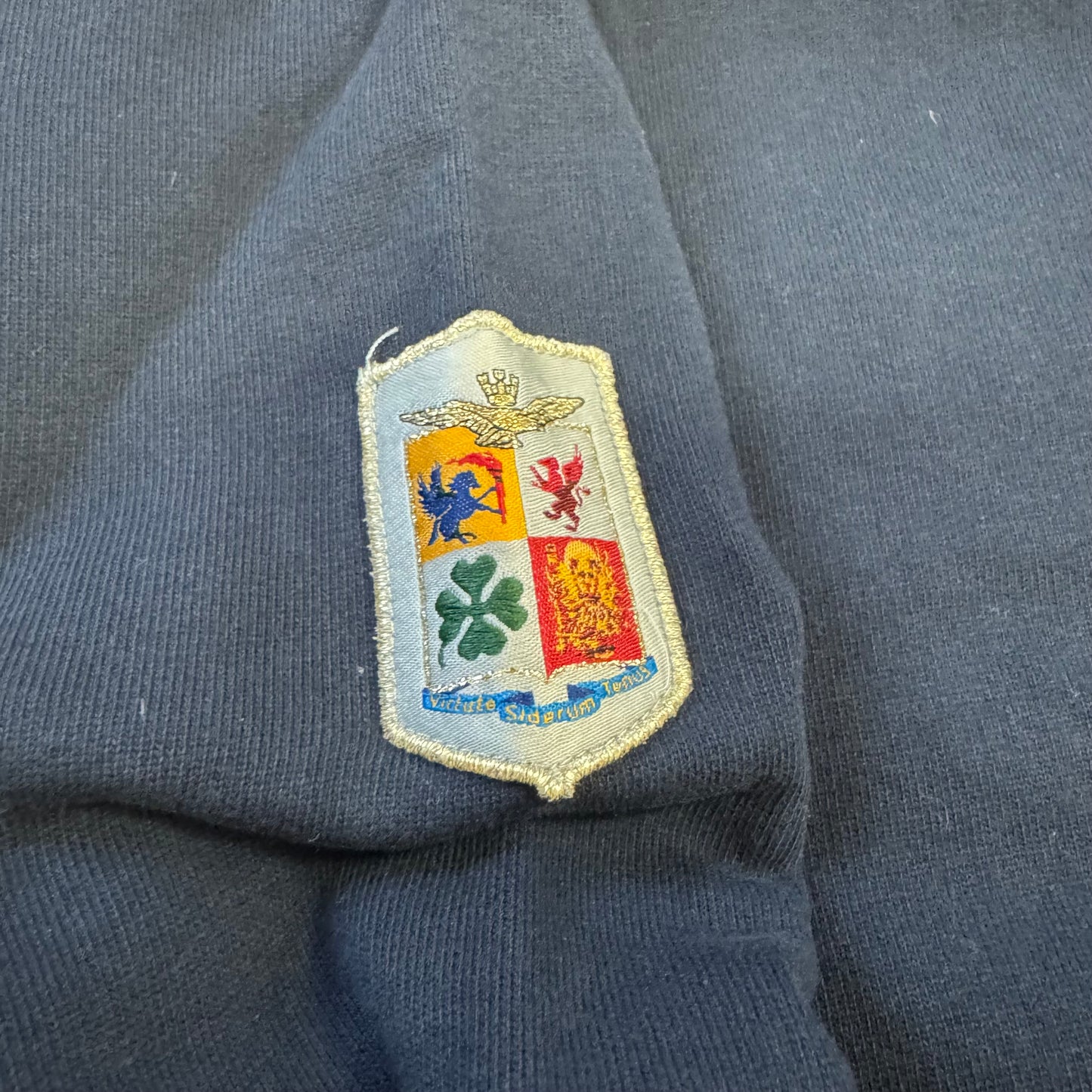 A.M. Aeronautica Militare blue zip-up jacket