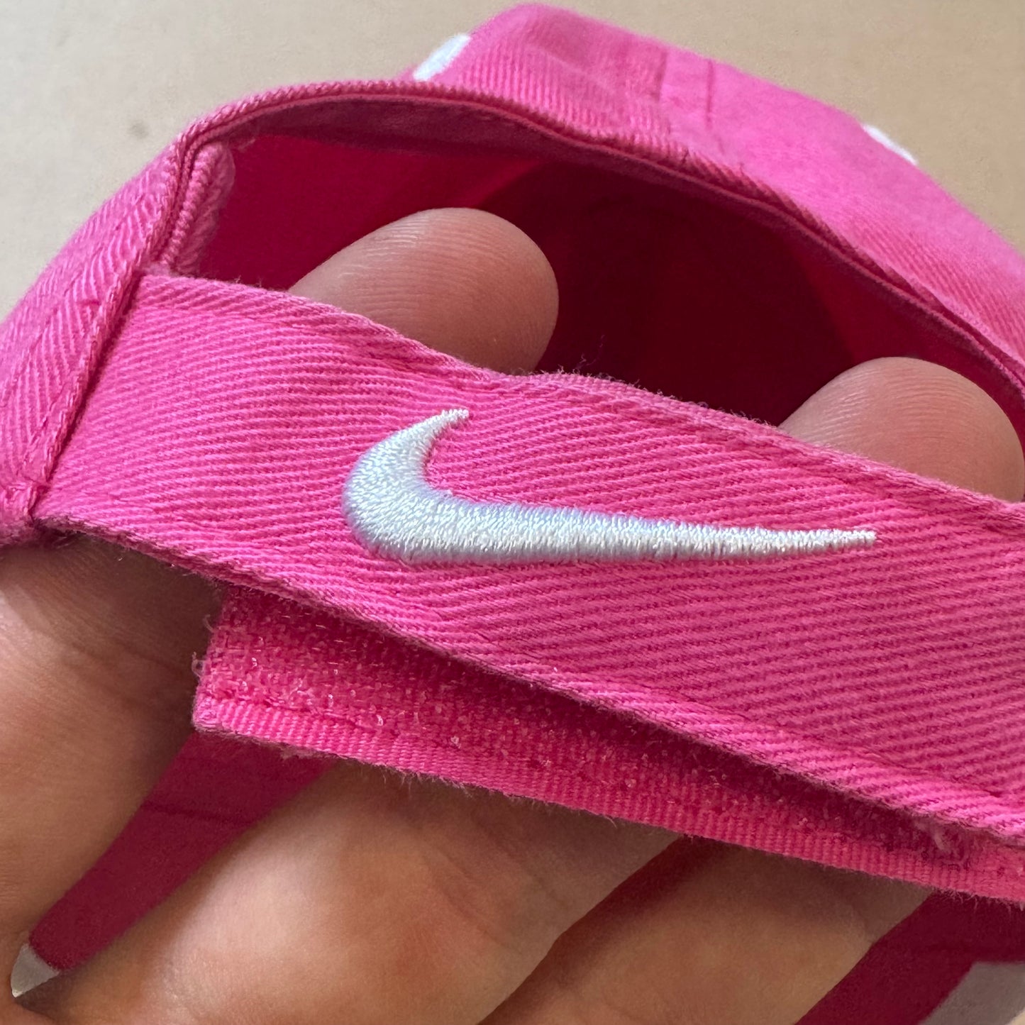 Pink vintage 90s Nike cap