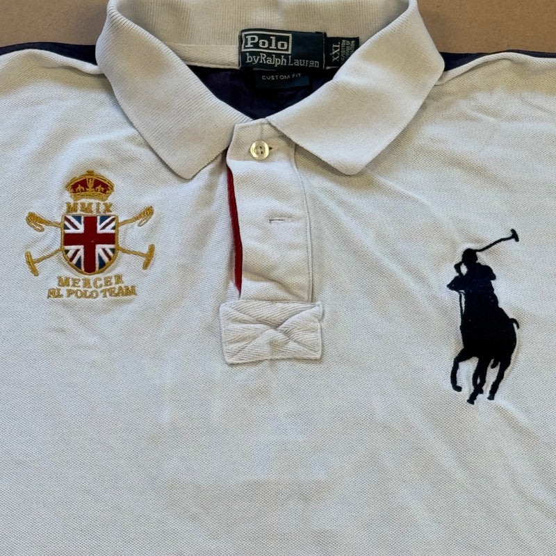 Detailansicht: Sourced limited accessories and clothes Mercer Polo Team Ralph Lauren – Logo, Nähte oder Material
