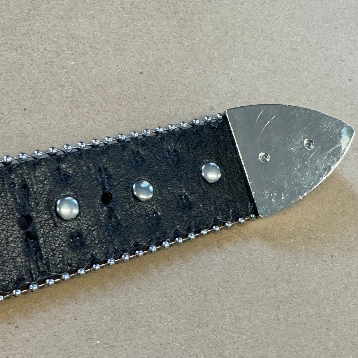 Y2K belt with rhinestone details