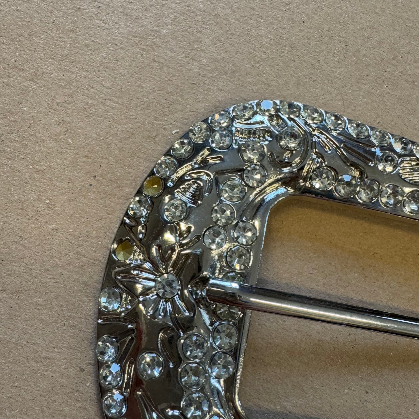 Y2K belt with rhinestone details
