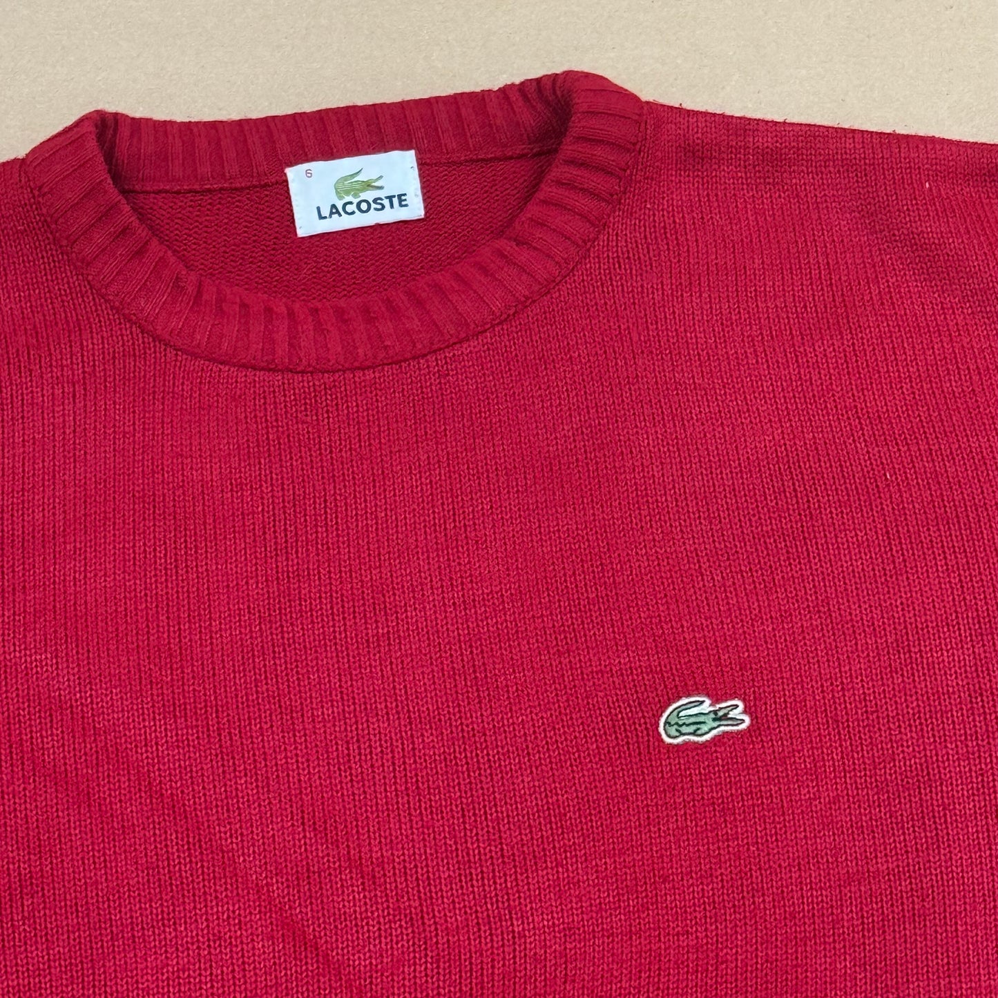 Lacoste knitted crewneck sweatshirt