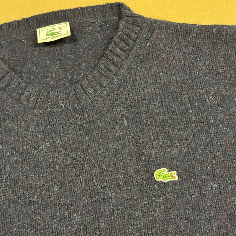 Detailansicht: Sourced limited accessories and clothes Lacoste casual Laine wool sweatshirt – Logo, Nähte oder Material