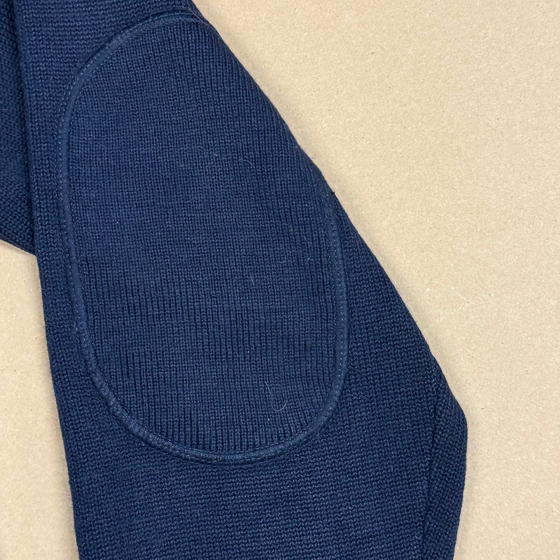 Detailansicht: Sourced limited accessories and clothes Vintage style Lacoste zip-up navy blue – Logo, Nähte oder Material
