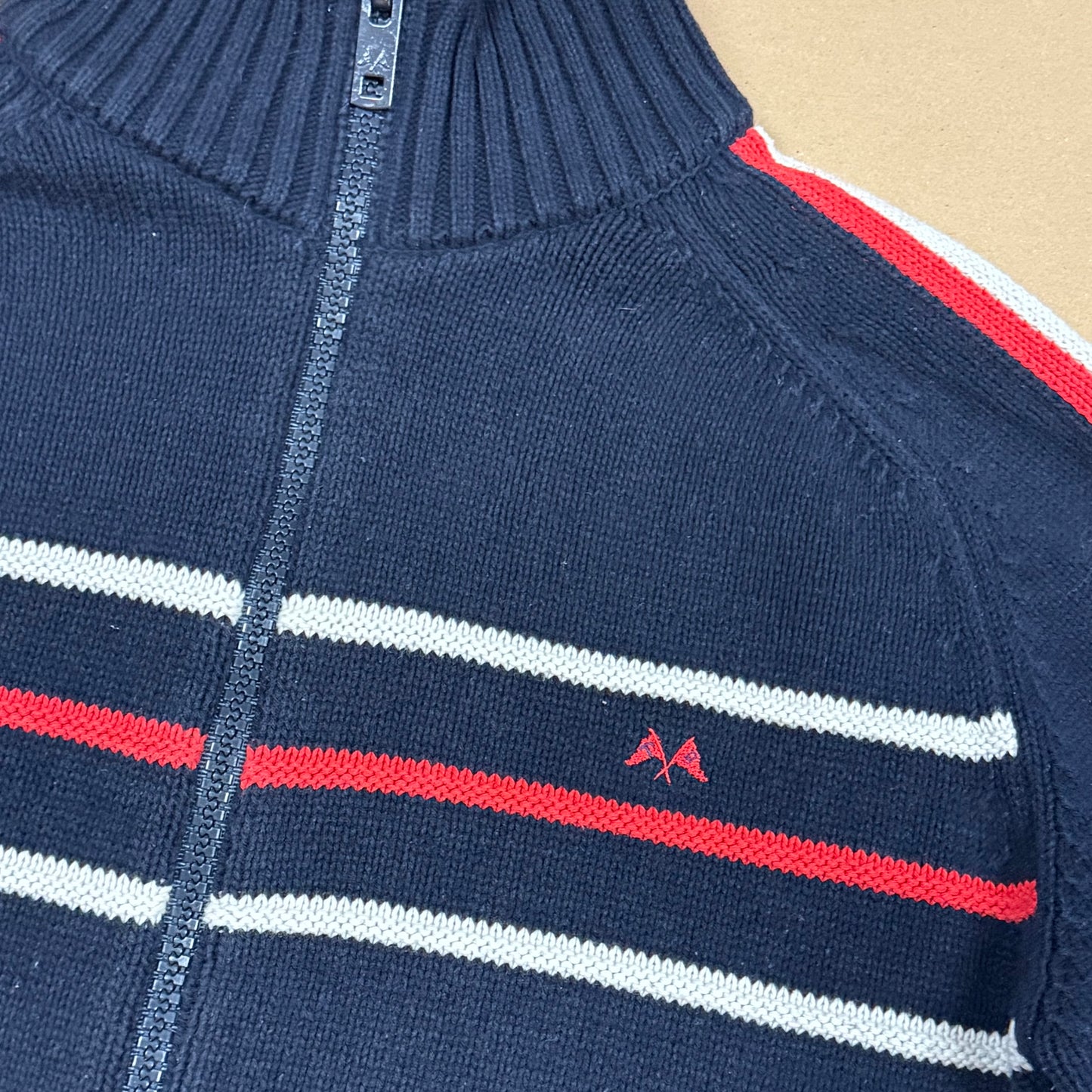 Thomas Burberry knitted zip-up