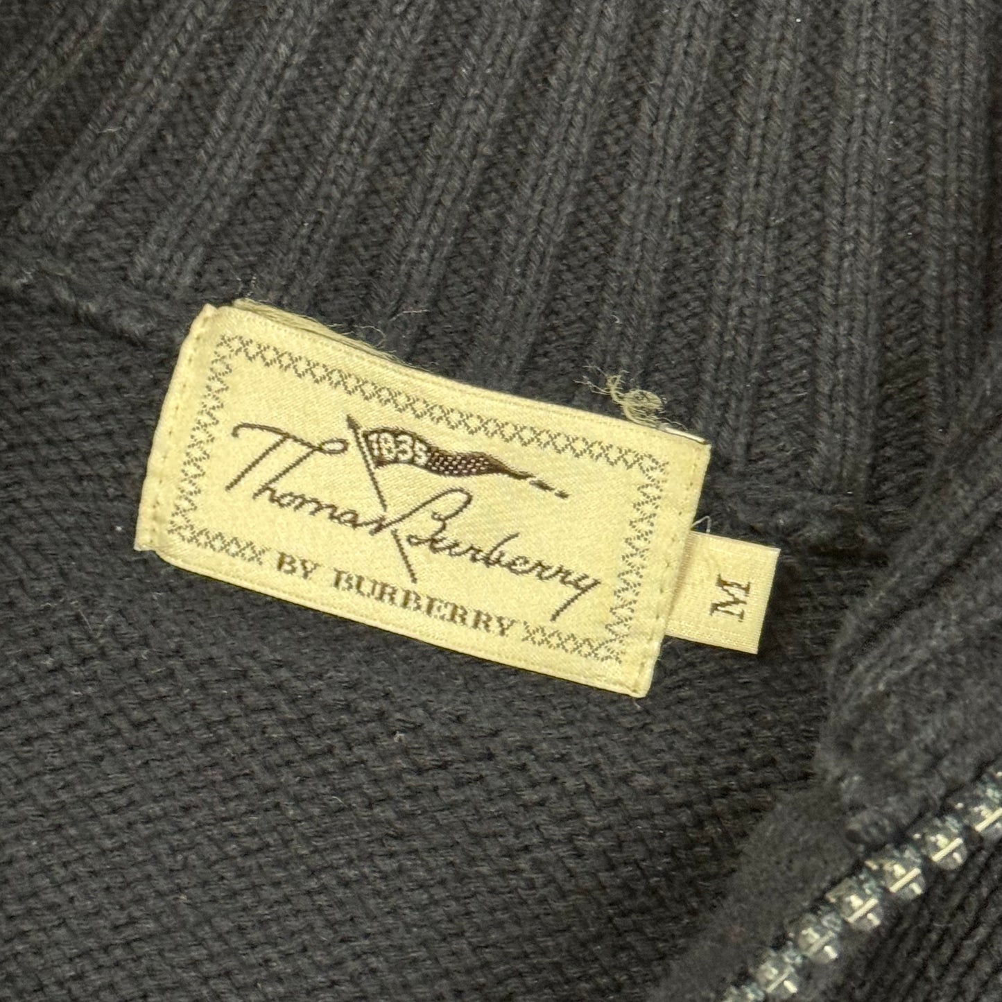 Thomas Burberry knitted zip-up