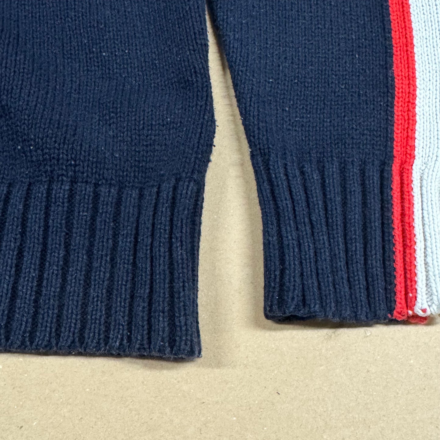 Thomas Burberry knitted zip-up
