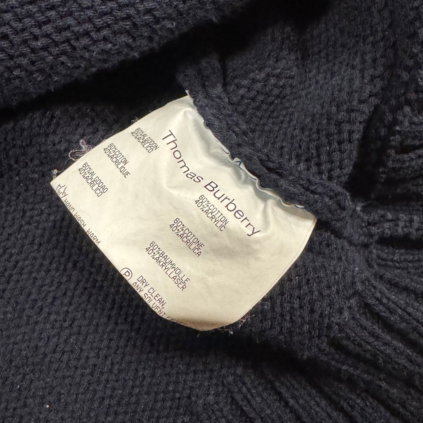 Thomas Burberry knitted zip-up