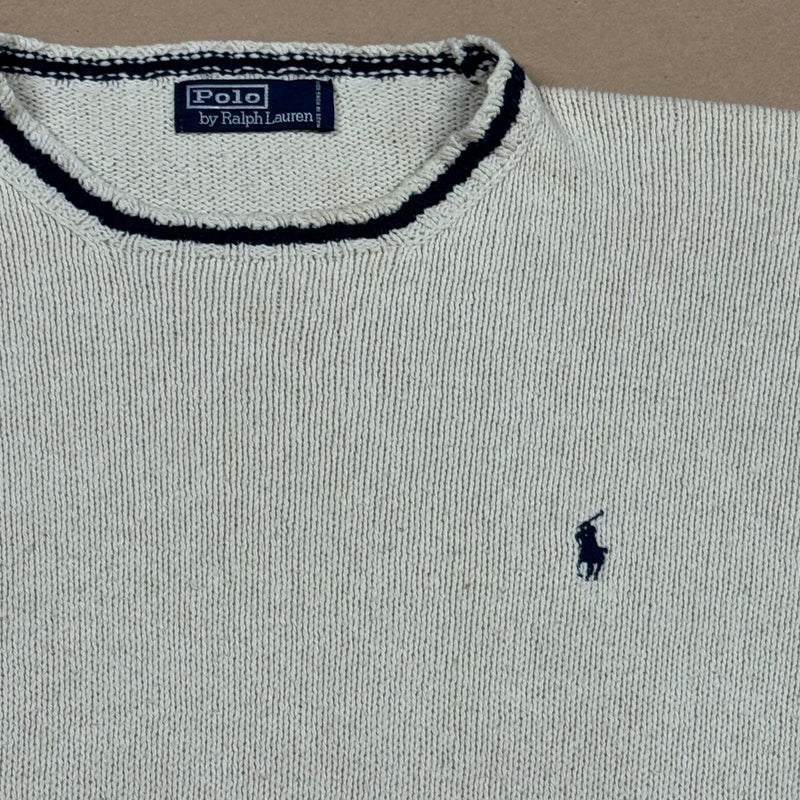 Detailansicht: Sourced limited accessories and clothes Ralph Lauren Vintage knitted sweater – Logo, Nähte oder Material
