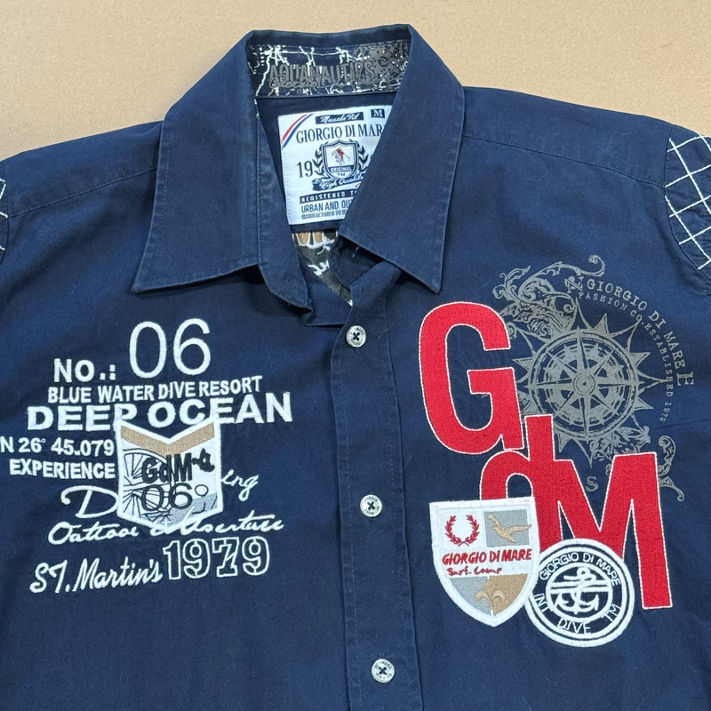 Detailansicht: Sourced limited accessories and clothes Giorgio di Mare shirt – Logo, Nähte oder Material