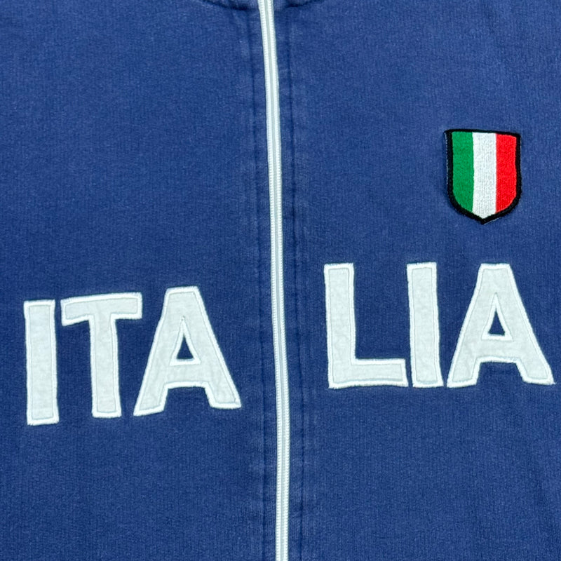 Detailansicht: Sourced limited accessories and clothes Italia Vintage zip-up – Logo, Nähte oder Material