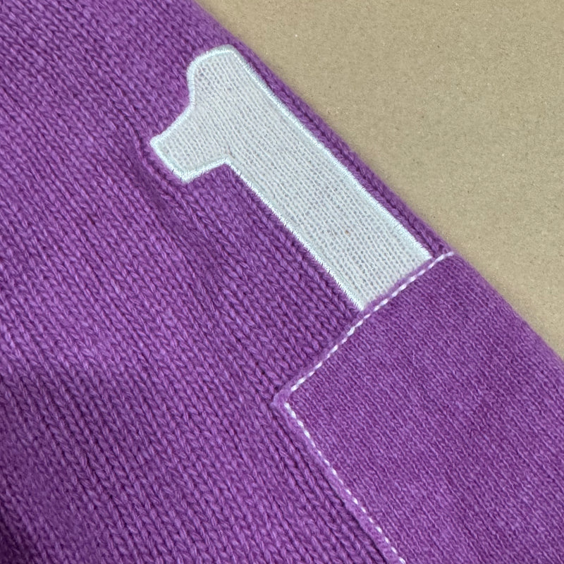 Detailansicht: Sourced limited accessories and clothes La Martina India knitted zip-up – Logo, Nähte oder Material