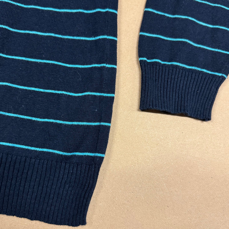 Detailansicht: Sourced limited accessories and clothes Lacoste striped sweatshirt – Logo, Nähte oder Material