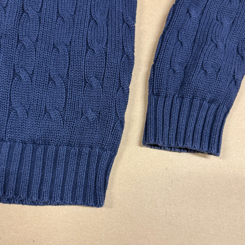 Detailansicht: Sourced limited accessories and clothes Ralph Lauren Sports knitted sweatshirt – Logo, Nähte oder Material