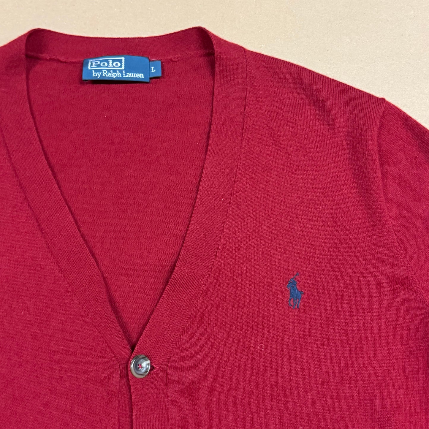 Polo Ralph Lauren burgundy cardigan