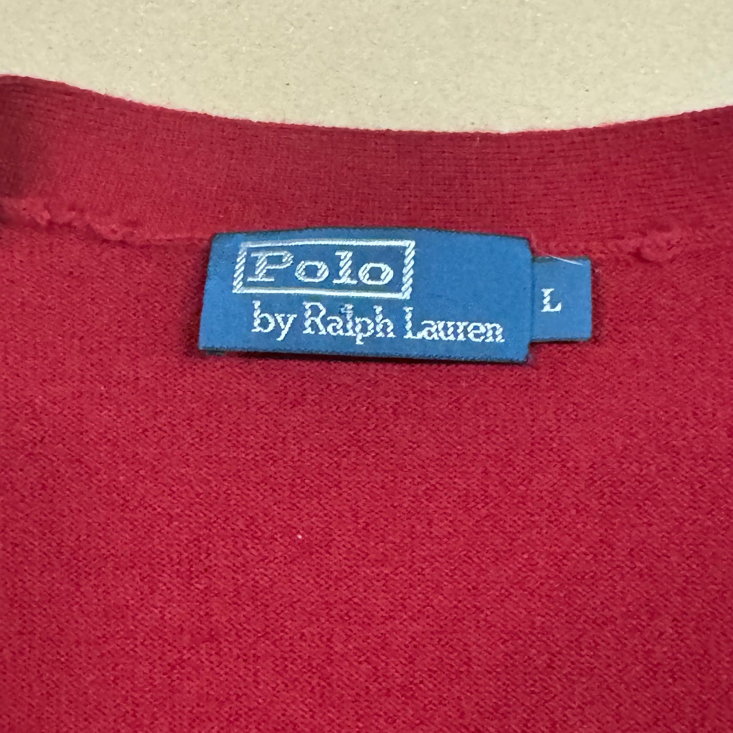 Polo Ralph Lauren burgundy cardigan