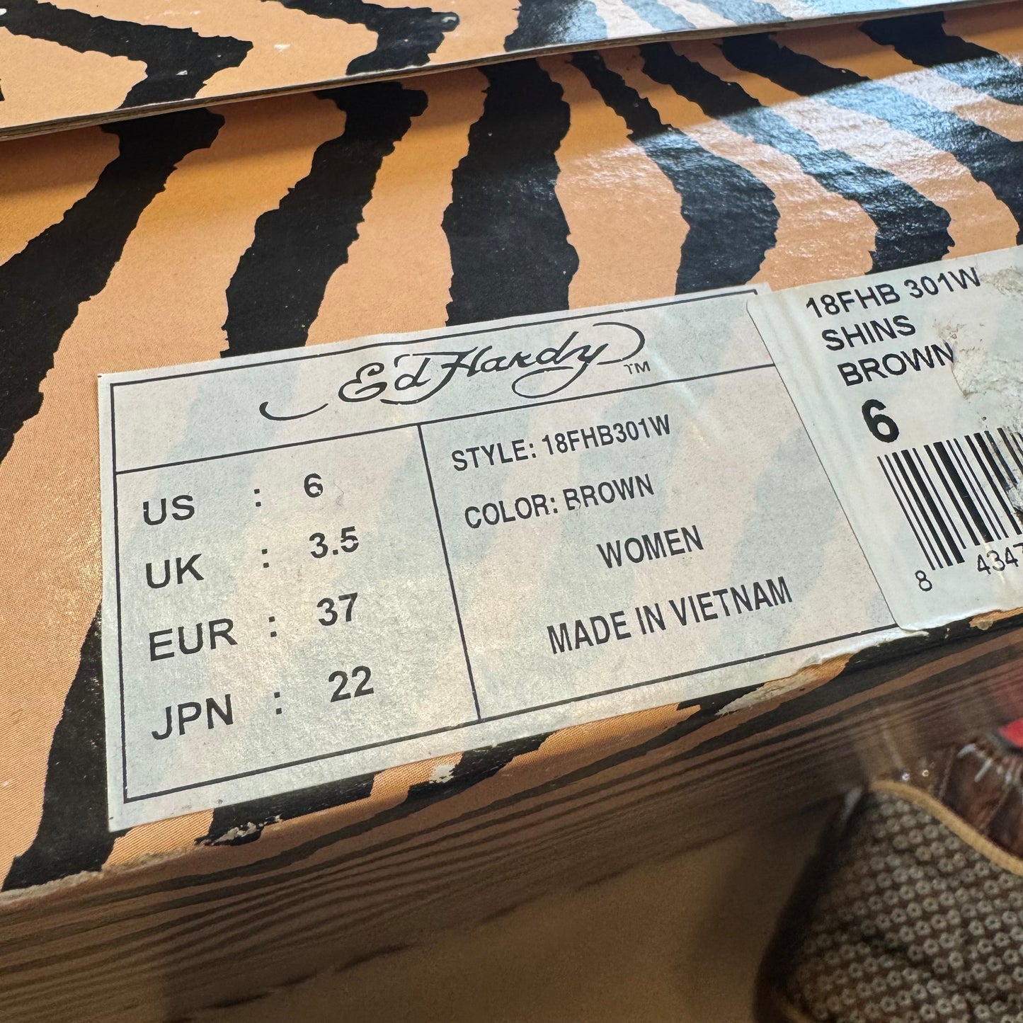 Ed Hardy glitter vintage shoes