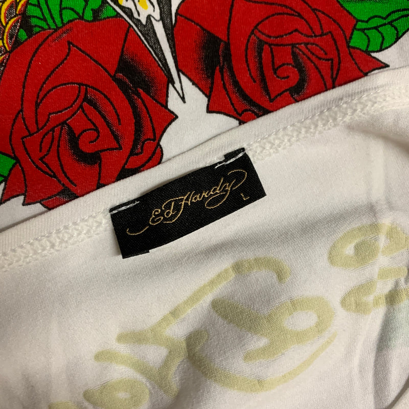Detailansicht: Sourced limited accessories and clothes Ed Hardy long-sleeve shirt – Logo, Nähte oder Material