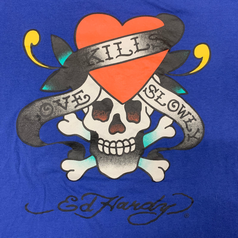 Detailansicht: Sourced limited accessories and clothes Ed Hardy T-shirt – Logo, Nähte oder Material