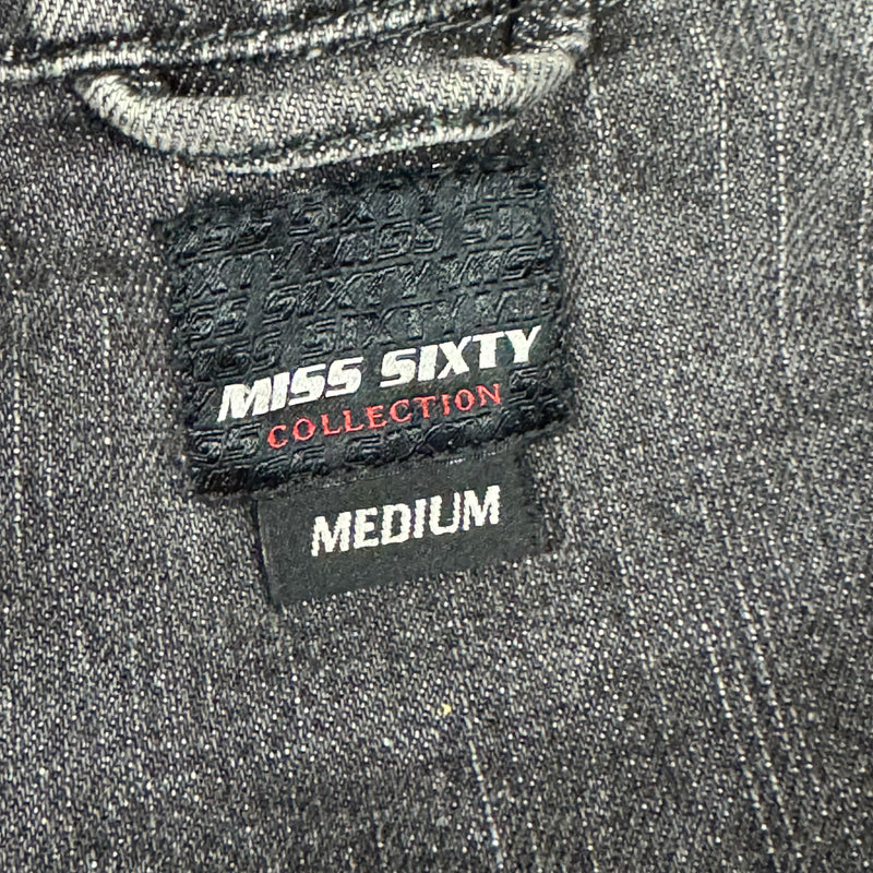 Detailansicht: Sourced limited accessories and clothes Miss Sixty denim vest – Logo, Nähte oder Material