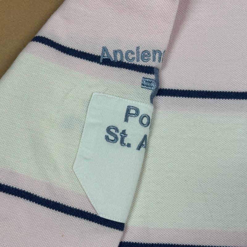 Detailansicht: Sourced limited accessories and clothes Striped La Martina Bermuda polo shirt – Logo, Nähte oder Material