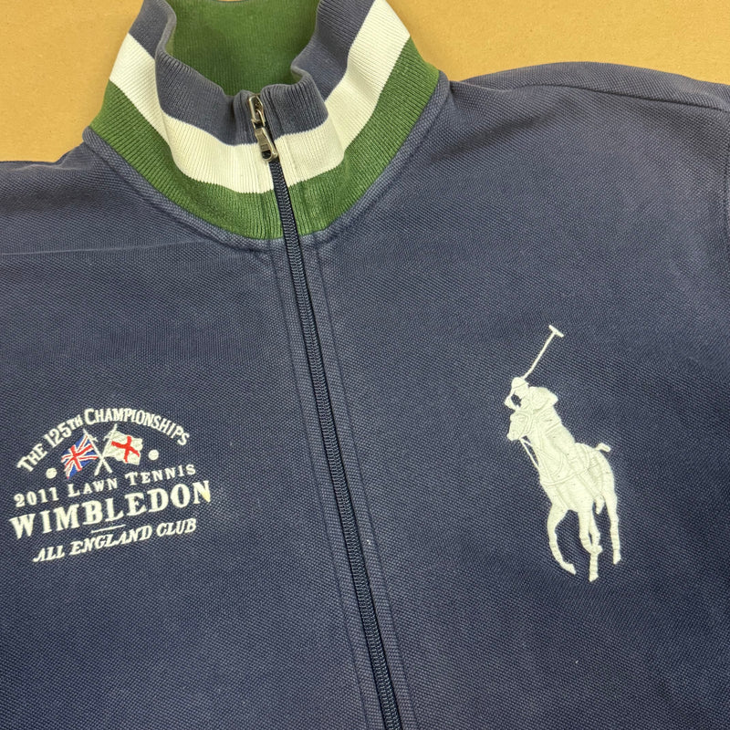 Detailansicht: Sourced limited accessories and clothes Polo Ralph Lauren Wimbledon zip-up – Logo, Nähte oder Material