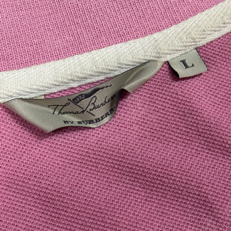 Detailansicht: Sourced limited accessories and clothes Vintage striped Thomas Burberry polo shirt – Logo, Nähte oder Material