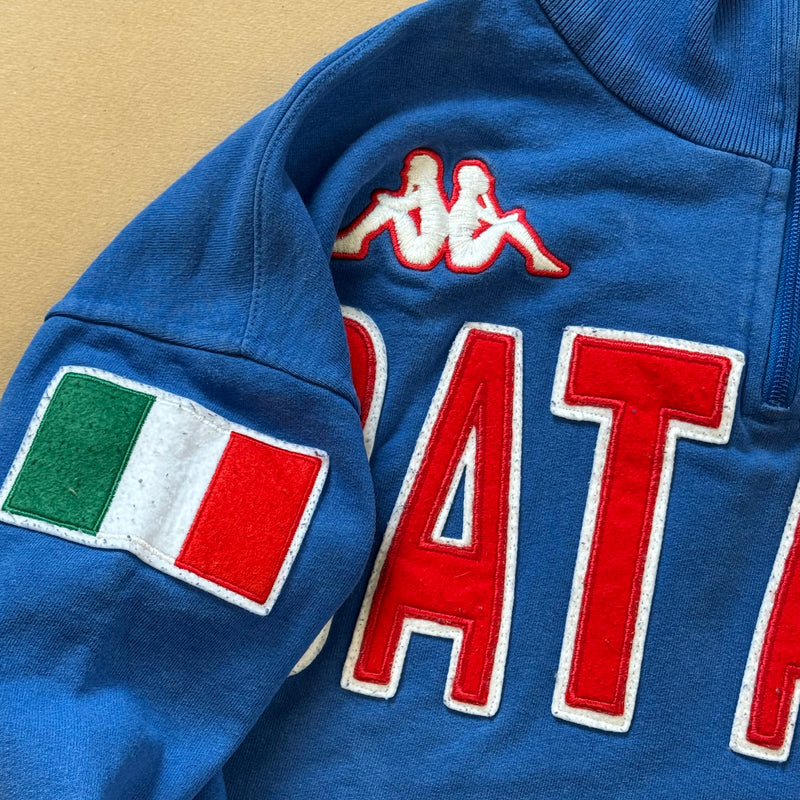 Detailansicht: Sourced limited accessories and clothes Vintage Kappa Catania sweatshirt – Logo, Nähte oder Material