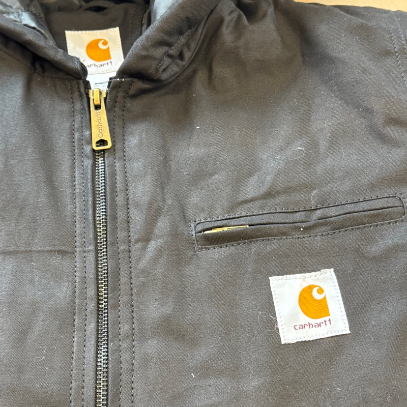 Detailansicht: Sourced limited accessories and clothes Carhartt Rework Harrington jacket black – Logo, Nähte oder Material