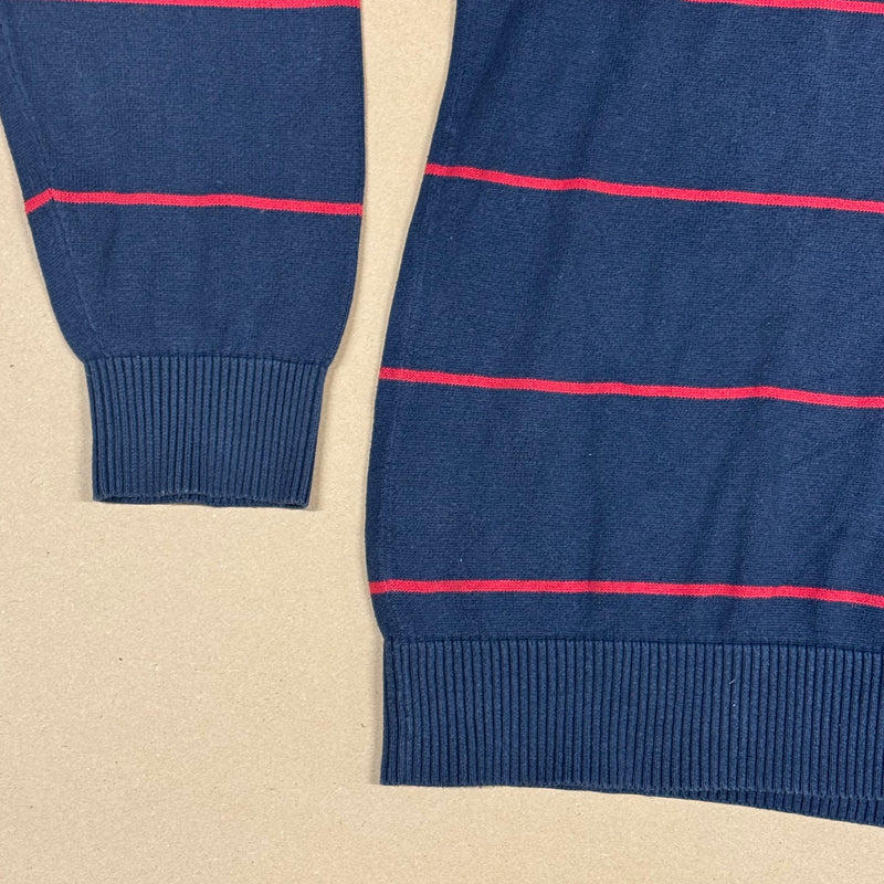 Detailansicht: Sourced limited accessories and clothes Tommy Hilfiger vintage striped sweatshirt – Logo, Nähte oder Material