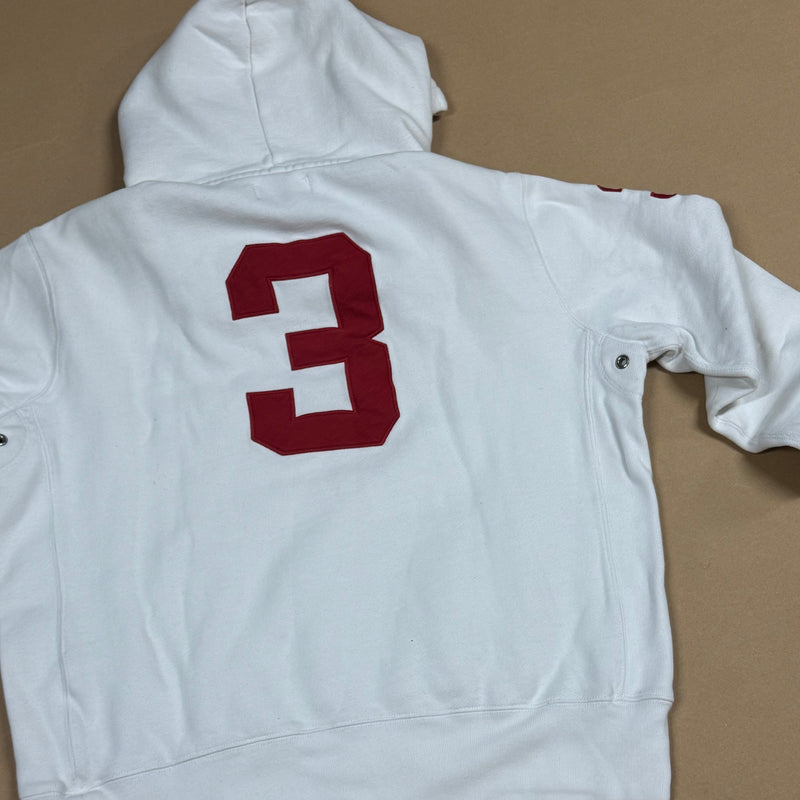 Detailansicht: Sourced limited accessories and clothes Polo Ralph Lauren hoodie white – Logo, Nähte oder Material