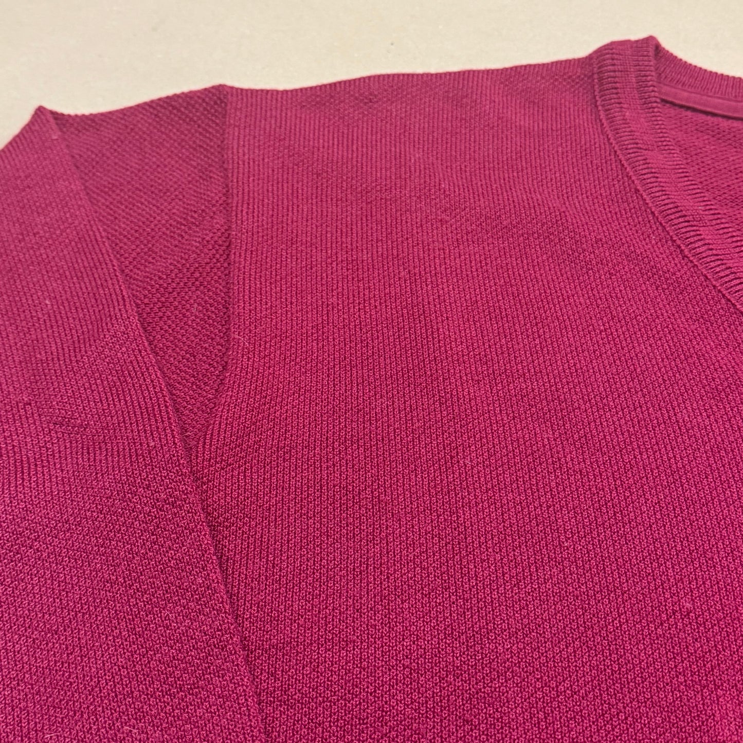 Lacoste burgundy knitted sweater