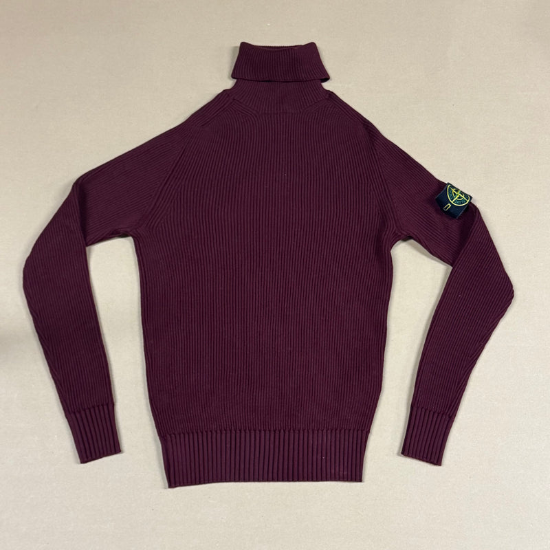 Detailansicht: Sourced limited accessories and clothes Stone Island knitted turtleneck sweatshirt – Logo, Nähte oder Material