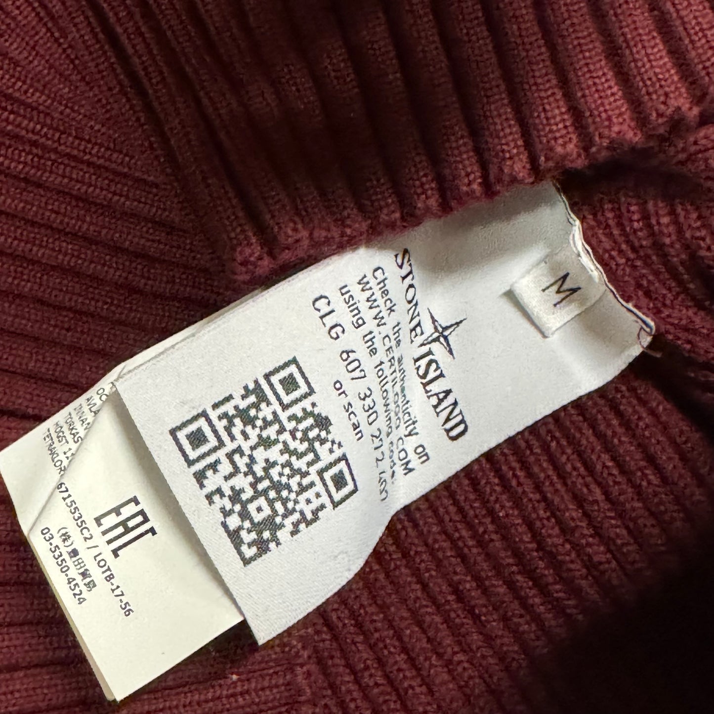 Stone Island knitted turtleneck sweatshirt