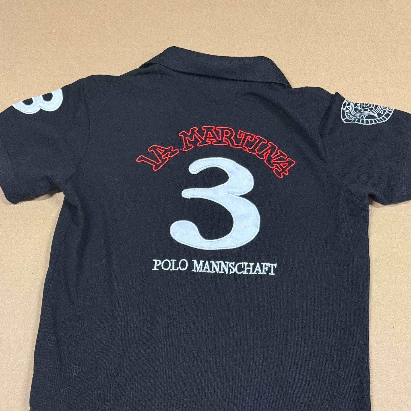 La Martina Porsche black polo shirt