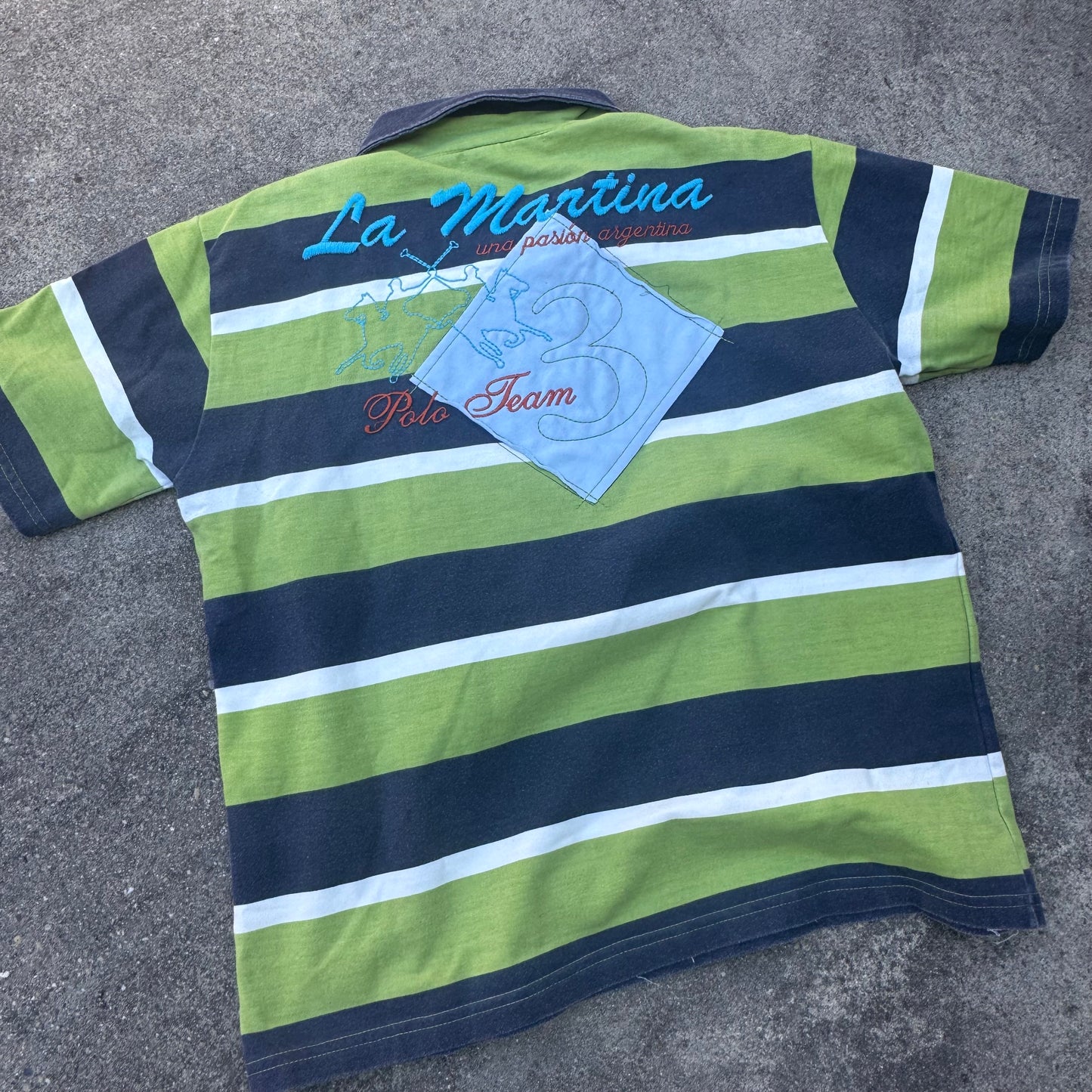 La Martina Striped Federation vintage polo