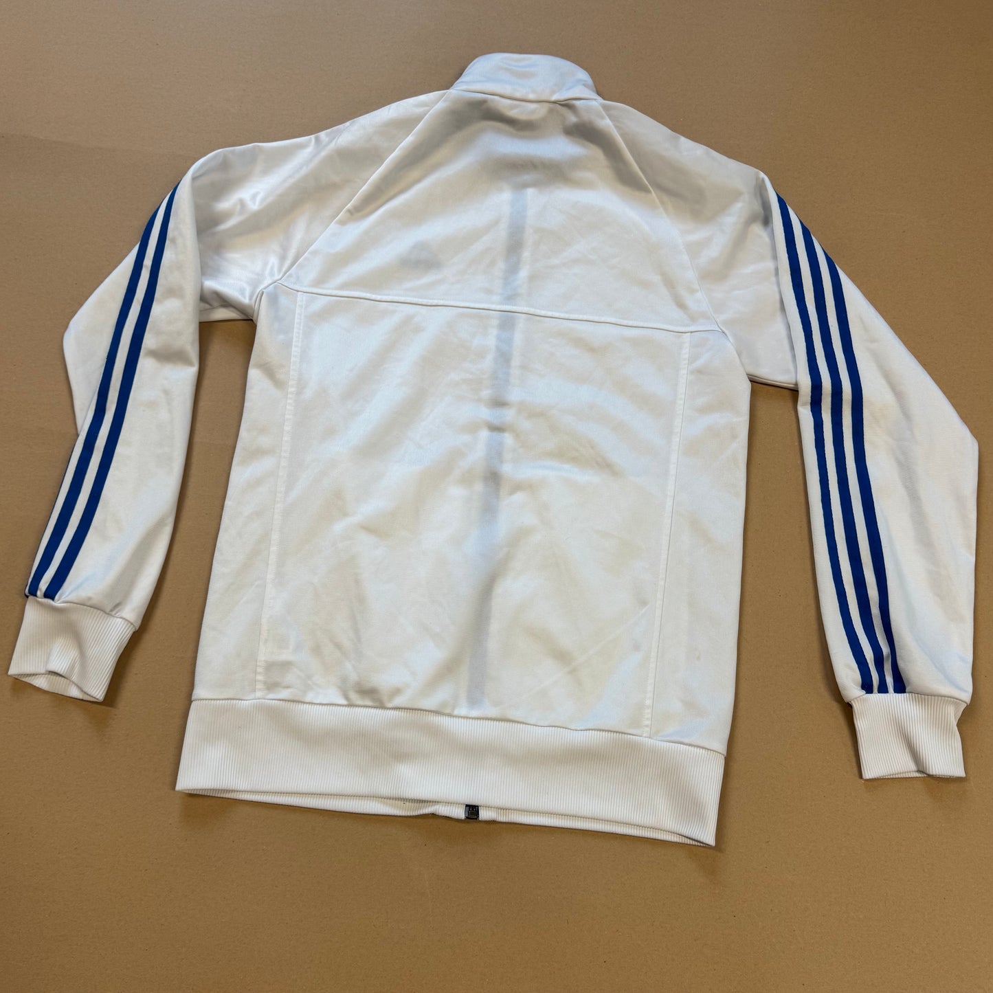 Adidas white track jacket