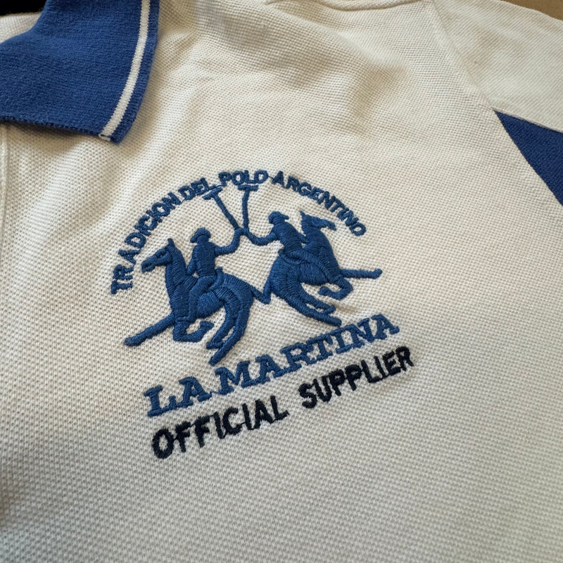 Detailansicht: Sourced limited accessories and clothes La Martina Maserati poloshirt – Logo, Nähte oder Material