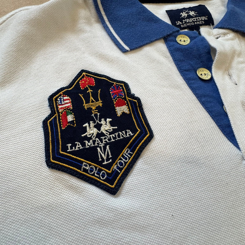 Detailansicht: Sourced limited accessories and clothes La Martina Maserati poloshirt – Logo, Nähte oder Material