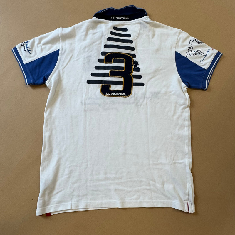 Detailansicht: Sourced limited accessories and clothes La Martina Maserati poloshirt – Logo, Nähte oder Material