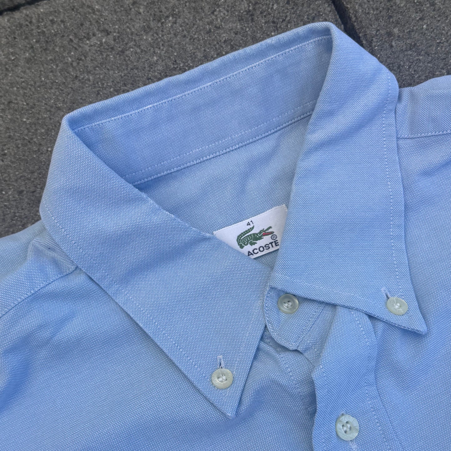 Lacoste vintage sky blue shirt