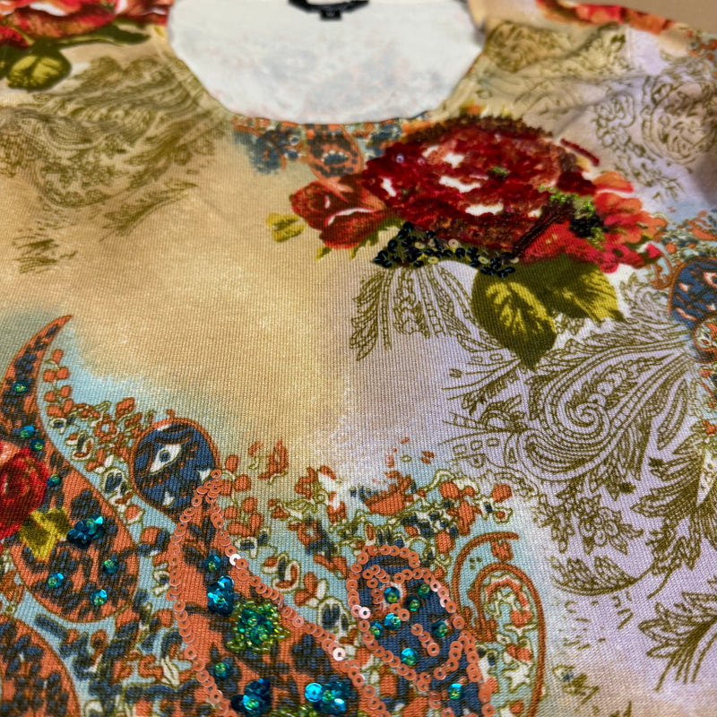 Detailansicht: Sourced limited accessories and clothes Vintage printed graphic t-shirt – Logo, Nähte oder Material