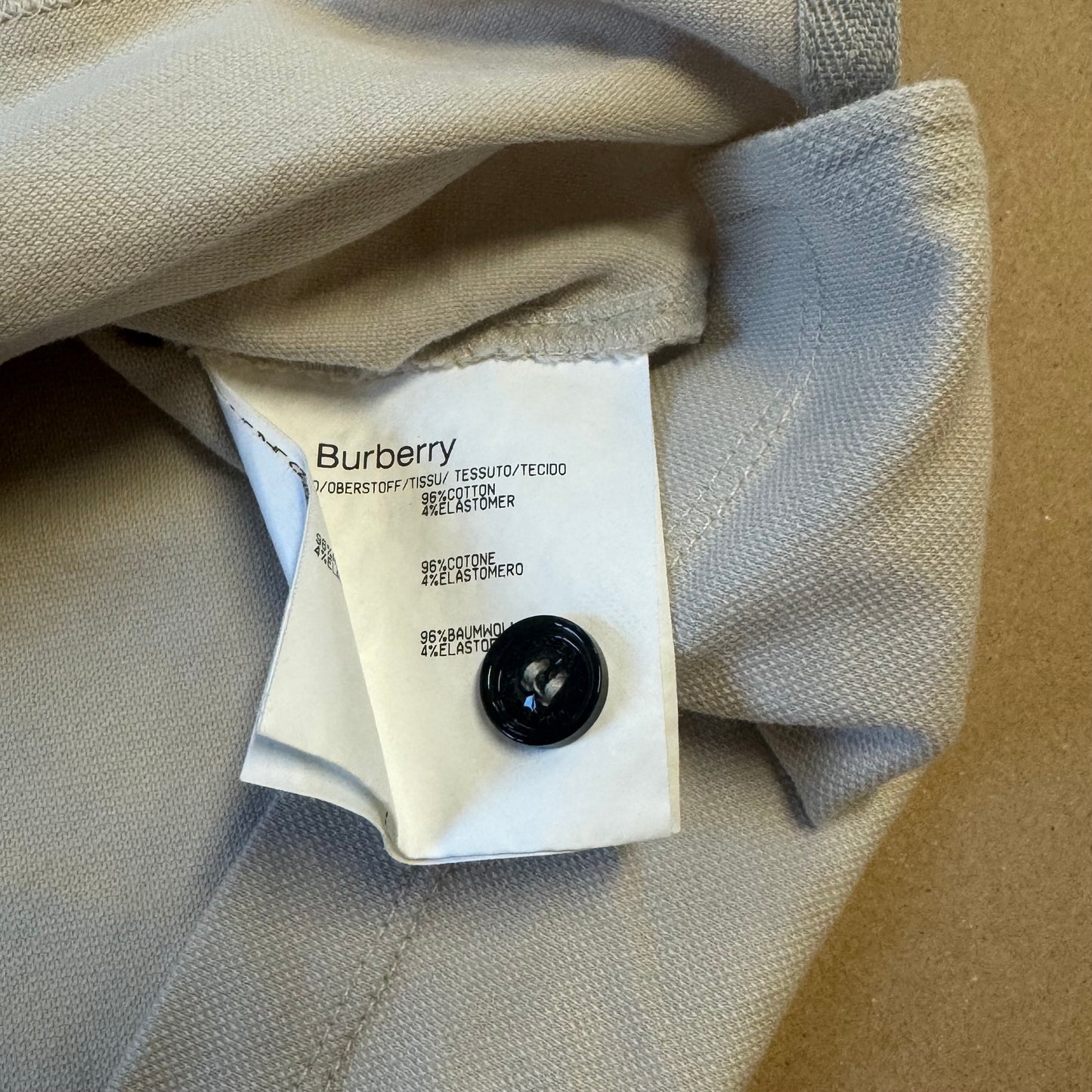 Burberry London vintage cream poloshirt