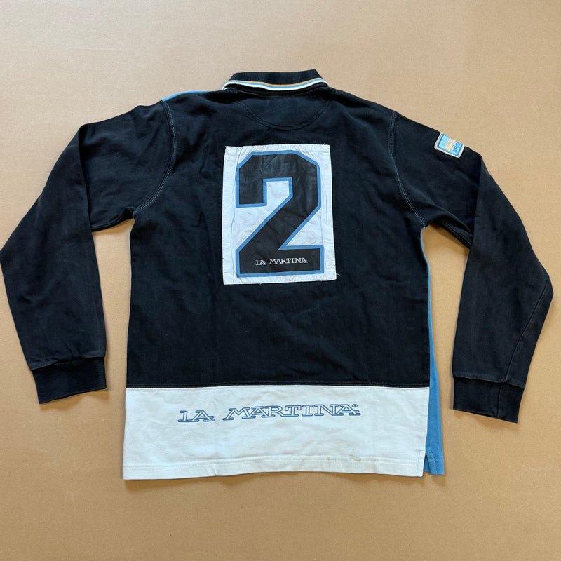 Detailansicht: Sourced limited accessories and clothes Vintage La Martina Argentina poloshirt – Logo, Nähte oder Material